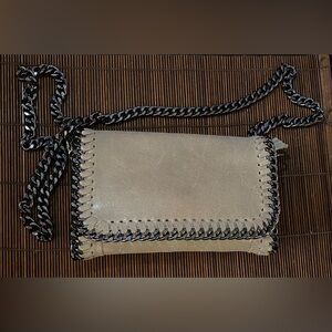 Leather Crossbody/Clutch Sofia, Made in Italy Bag